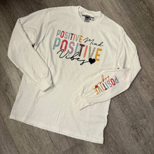 Load image into Gallery viewer, Positive Mind Positive Life White Long Sleeve