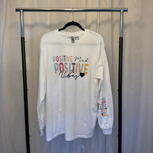 Load image into Gallery viewer, Positive Mind Positive Life White Long Sleeve