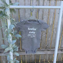Load image into Gallery viewer, Feelin&#39; Cute Gray Onesie
