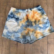 Load image into Gallery viewer, Orange &amp; Navy High Waisted Shorts - X-Large

