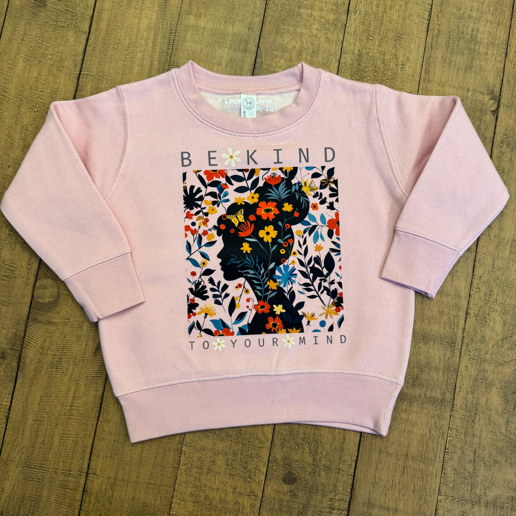Be Kind To Your Mind Pink Crewneck