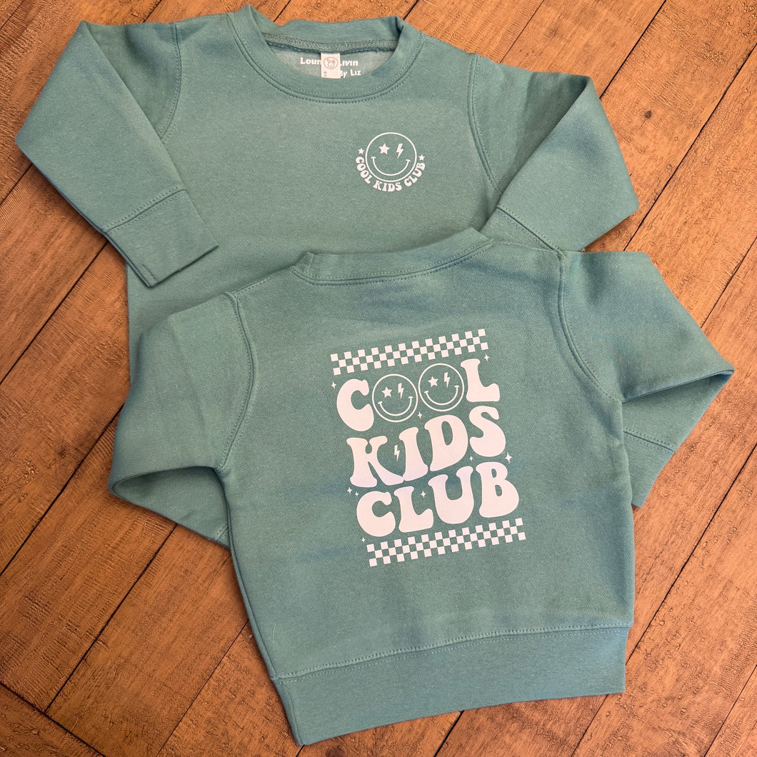 Cool Kids Green Crewneck