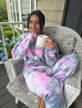 Load image into Gallery viewer, Pink &amp; Navy Lounge Set
