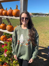 Load image into Gallery viewer, Floral Ghost Green Crewneck
