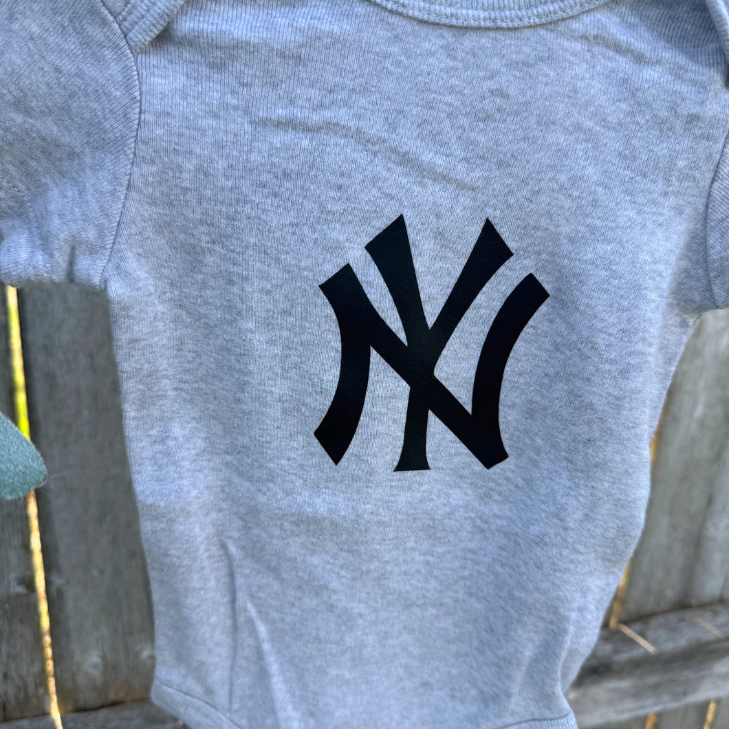 Yankee Gray Onesie